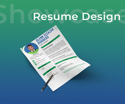 CV Resume Template branding cv design graphic design illustration resume typography