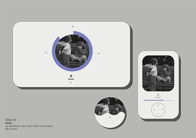 Daily UI #009 music player app cardashboard dailyui dailyuimusicplayer musicplayer smartwatch ui uiux ux