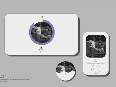 Daily UI #009 music player app cardashboard dailyui dailyuimusicplayer musicplayer smartwatch ui uiux ux