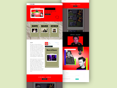 Indie Rock Music Band (Live Link to Site). branding design graphic design ui ux web design