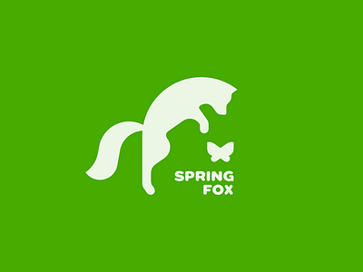 Spring Fox branding graphic design logo minimal vector