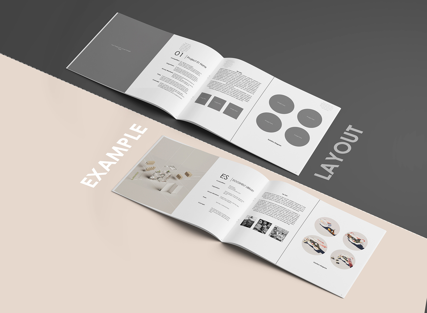 Grayscale Portfolio Template Bundle by Jay Nguyen on Dribbble