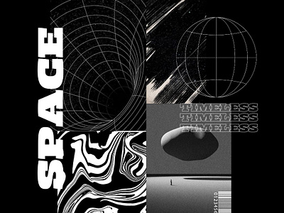 Space. blackposter brutalart brutalism brutalismdesign design glitch glitch art illustration posterdesign spacedesign