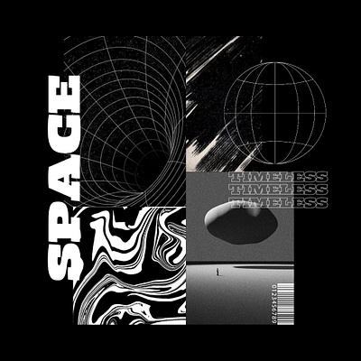 Space. blackposter brutalart brutalism brutalismdesign design glitch glitch art illustration posterdesign spacedesign