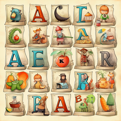 alphabet app branding design graphic design illustration logo typography ui ux vector