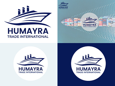 Humayra Trade International - Logo Designe absteract app icon branding creative logo logo logo designe logo designer logo icon minimal logo minimalist logo modern logo ship logo symbol vector website logo