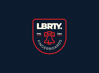 LBRTY. Fingerboards Logo badge fingerboard logo fingerboards liberty liberty bell logo patch philadelphia skate design skateboard skateboard logo skateboards