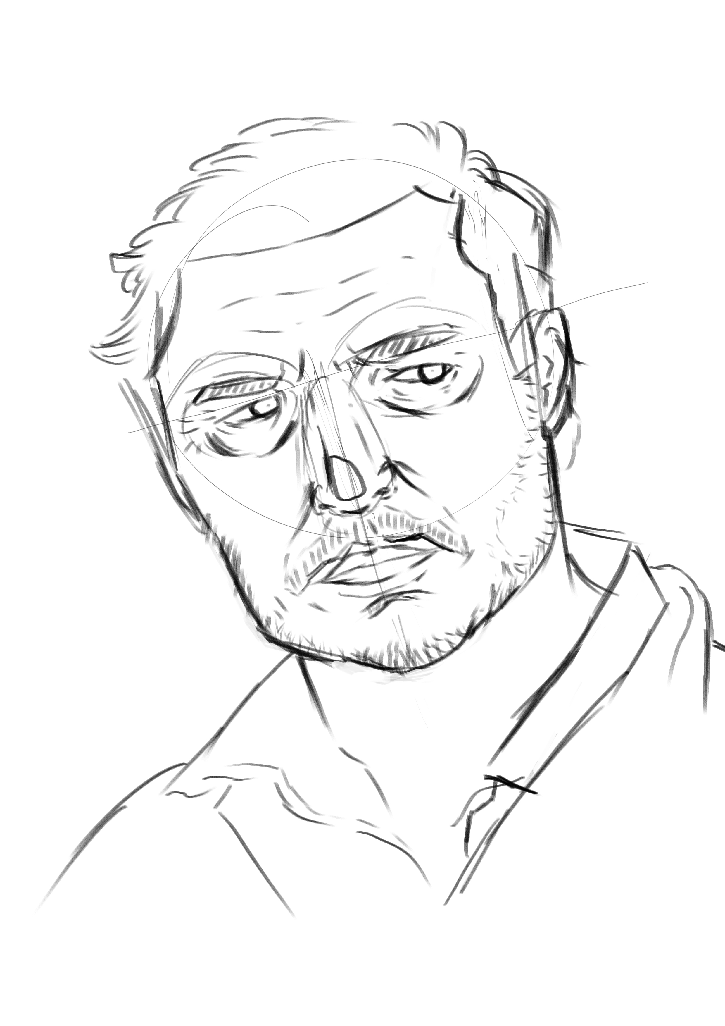 Pedro Pascal portrait by Rotem Pinhasi on Dribbble