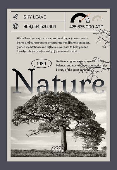 Nature branding graphic design illustration