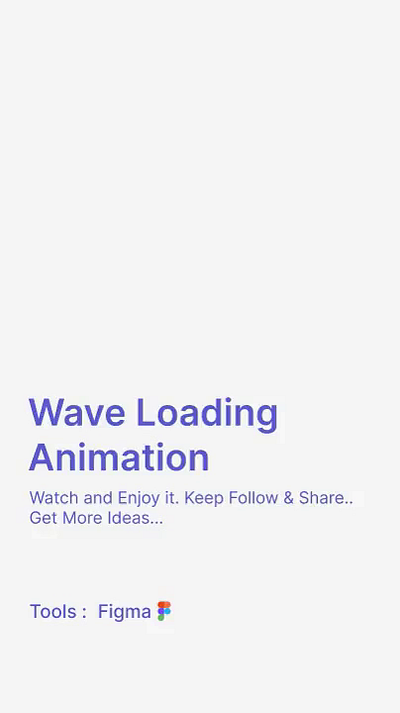 Wave Loading Animation ui ux