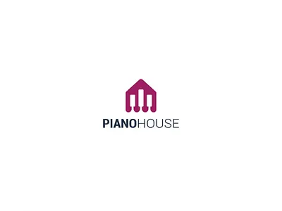 PianoHouse branding design house icon logo logo make logo mark music piano piano icon simple logo vector