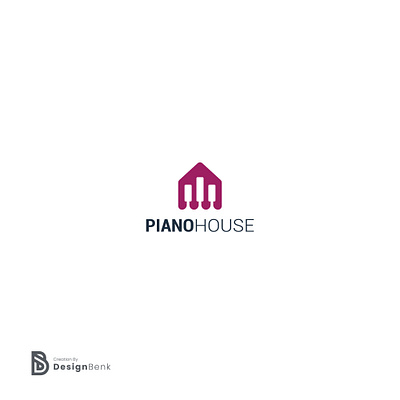 PianoHouse branding design house icon logo logo make logo mark music piano piano icon simple logo vector