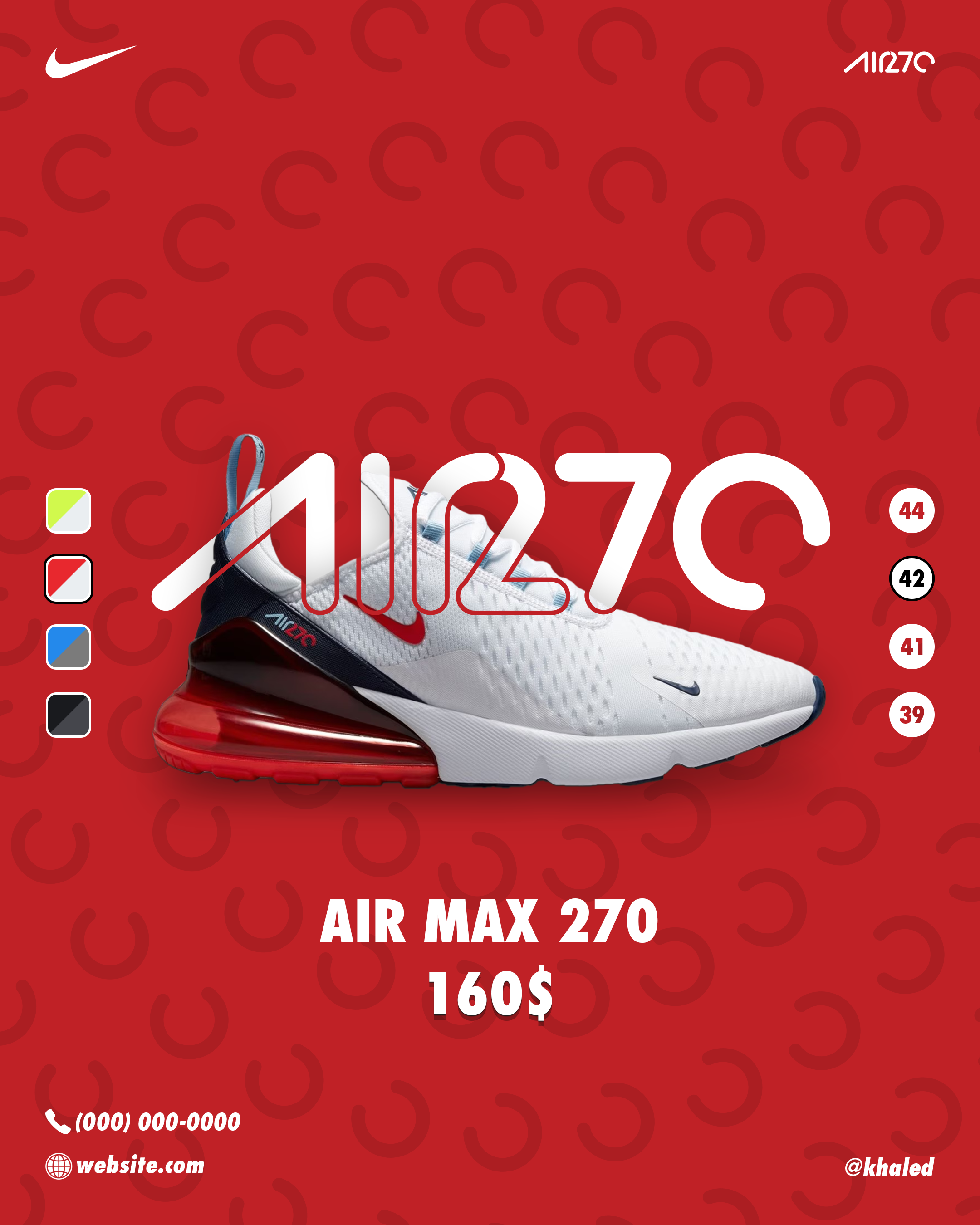 Nike AIR270 branding graphic design nike poster shoes