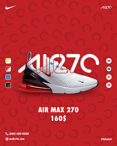 Nike AIR270 branding graphic design nike poster shoes
