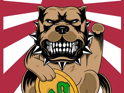 Dog dollar 3d art artwork brand design brand logo branding graphic design illustrasi logo merch design motion graphics tshirt design ui vector