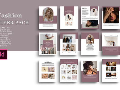 Fashion Flyer Pack Template creative flyer discount elegant flyer fashion fashion flyr fashion postcard flyer pack indesign template marketing flyer marketing materials minimal multipurpose photography postcard postcard design postcard flyer postcard template promotional promotional flyer sale