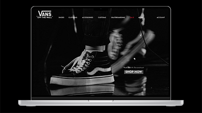 Vans Homepage Design branding graphic design ui