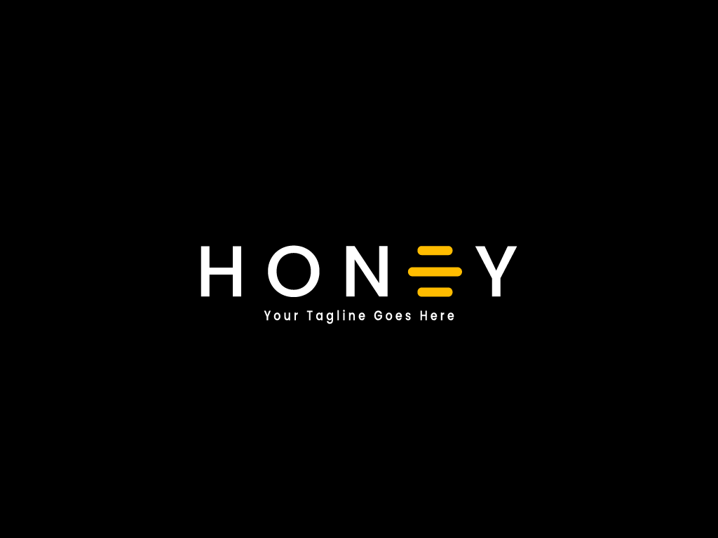 a-minimalist-honey-word-based-logo-design-by-graphix-arts-on-dribbble