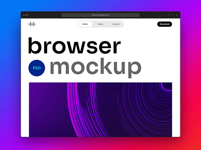 Browser Mockup | Free PSD apple browser browser mockup chrome dark flat free google mac minimal mockup modern premium presentation safari ui vector web web design white
