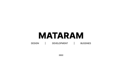 Landing Page Website Mataram branding design landing page design web ui ux