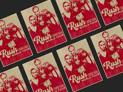 Rush! band design illustration maneskin music photoshop poster typography