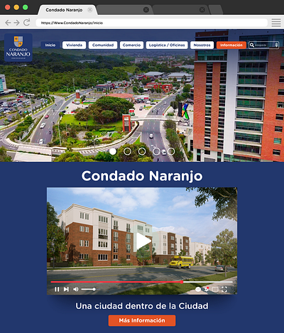 Diseño Website Condado Naranjo graphic design website