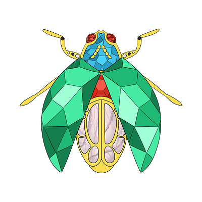 Beetle-Jeweled design illustration