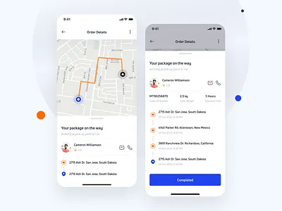 Shipping App Screens: A Design Exploration designexploration
