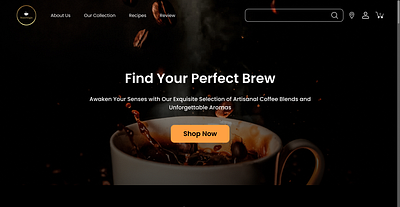 coffee shop| Landing page coffee coffee web design coffeewebsite landing page ui ux webdesign website