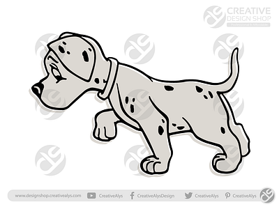 CUTE DOG ILLUSTRATION VECTOR adobe illustrator cute dog design dog dog artwork dog illustration dog vector artwork graphic design illustration royalty free vector vector dog