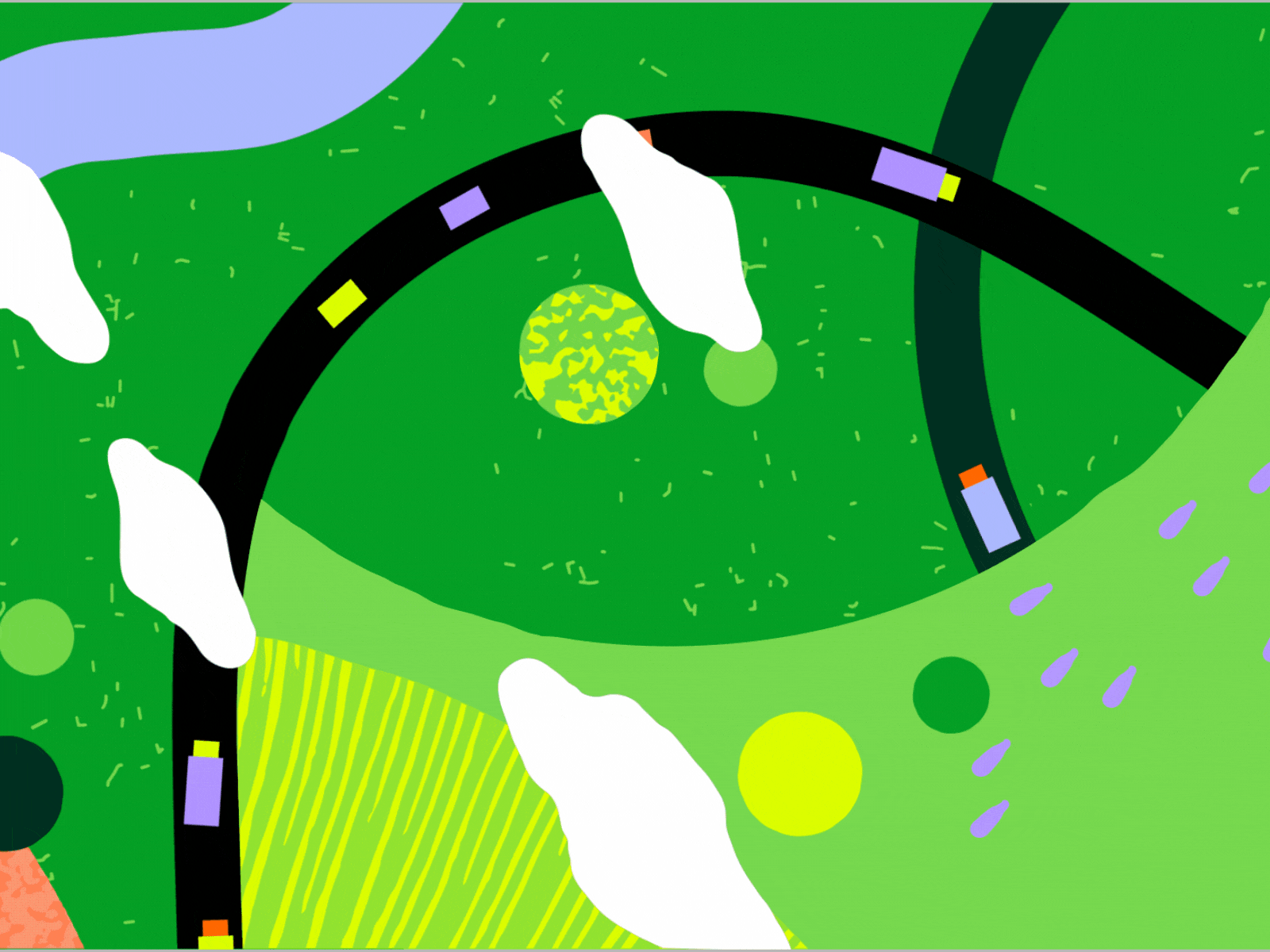 Earth —> Mars anyaderevyanko anyadraw deer design explainer illustration motion graphics styleframe topview vector art