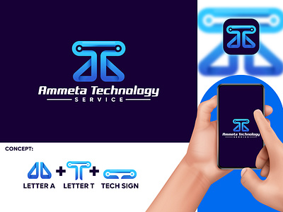 Ammeta Logo 3d animation app branding design graphic design illustration logo motion graphics ui vector