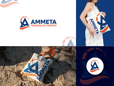 Ammeta Logo Design 3d animation app branding design graphic design illustration logo ui vector
