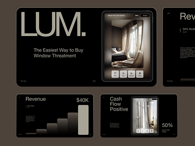 LUM. - Investors Pitch Deck Design deck design investor investors pitch pitch deck presentation slides slides design