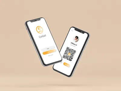 Contact App for Seamless Communication app digital networking digital presence digital profile link consolidation link management mobile app personal branding profile customization social link profile social media links social media management ui ux