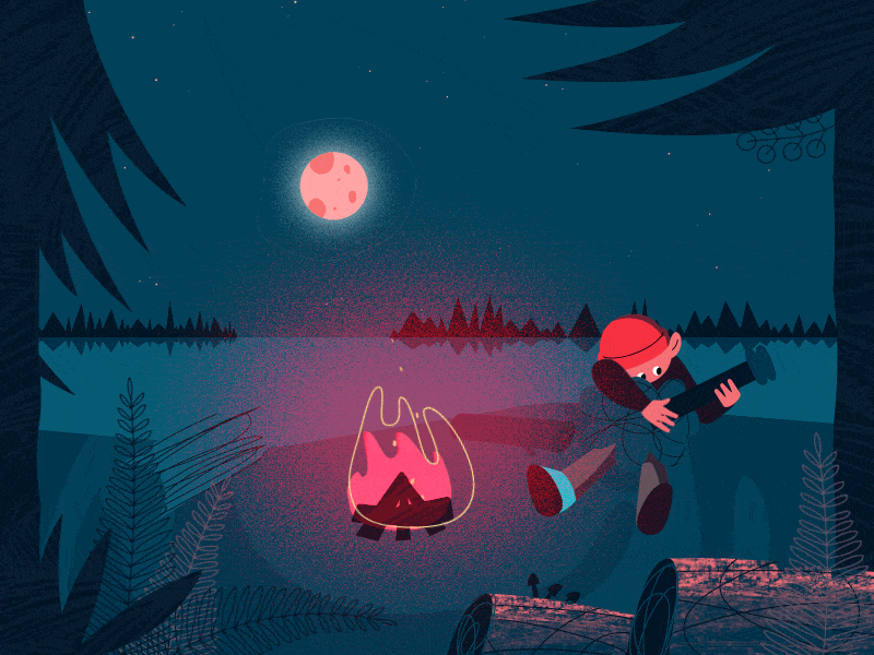 Summer Night! animation motion design school motion graphics summer summer night