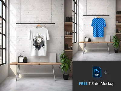 Free T-Shirt Mockup #2 apparel
