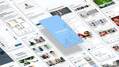 JHPeople: Employee community app app design mobile ui user experience