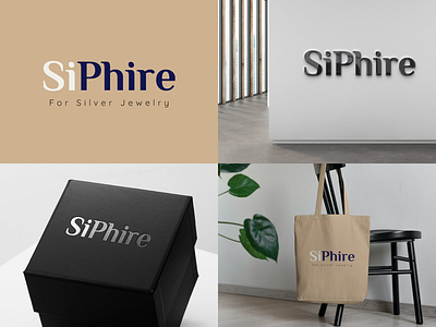 Silver Jewelry Logo design design graphic design logo typography vector