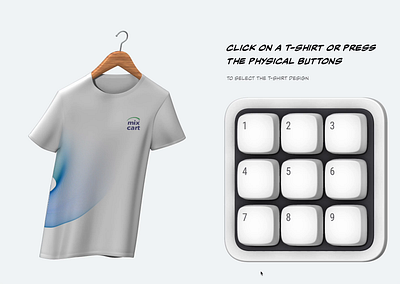 MixCart - T-Shirt and Branding 3d animation blender branding design illustration interactive logo spline spline tool t shirt ui