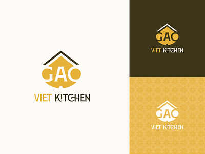 Gạo Việt Kitchen - Restaurant brand identity design branding design graphic design logo logodesign vector