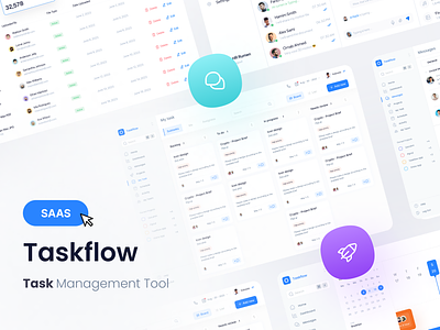 Taskflow - Task Management SAAS product design saas saas app saas application saas design saas tool saas ui task task management