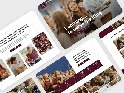 School Website Design design ui ux web design