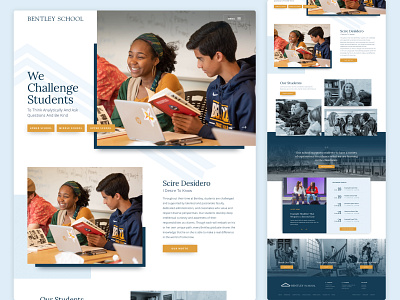 School Website Design design ui ux web design