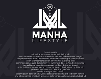 Manha lifestyle | modern logo displayed 3d animation brand identity branding business businesscard designer design graphic design graphics designer illustration logo motion graphics ui
