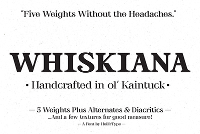 Whiskiana - Display Serif bourbon design font glyphs graphic design illustration lettering retro texture tobacciana type typography vector vintage whiskey whiskiana