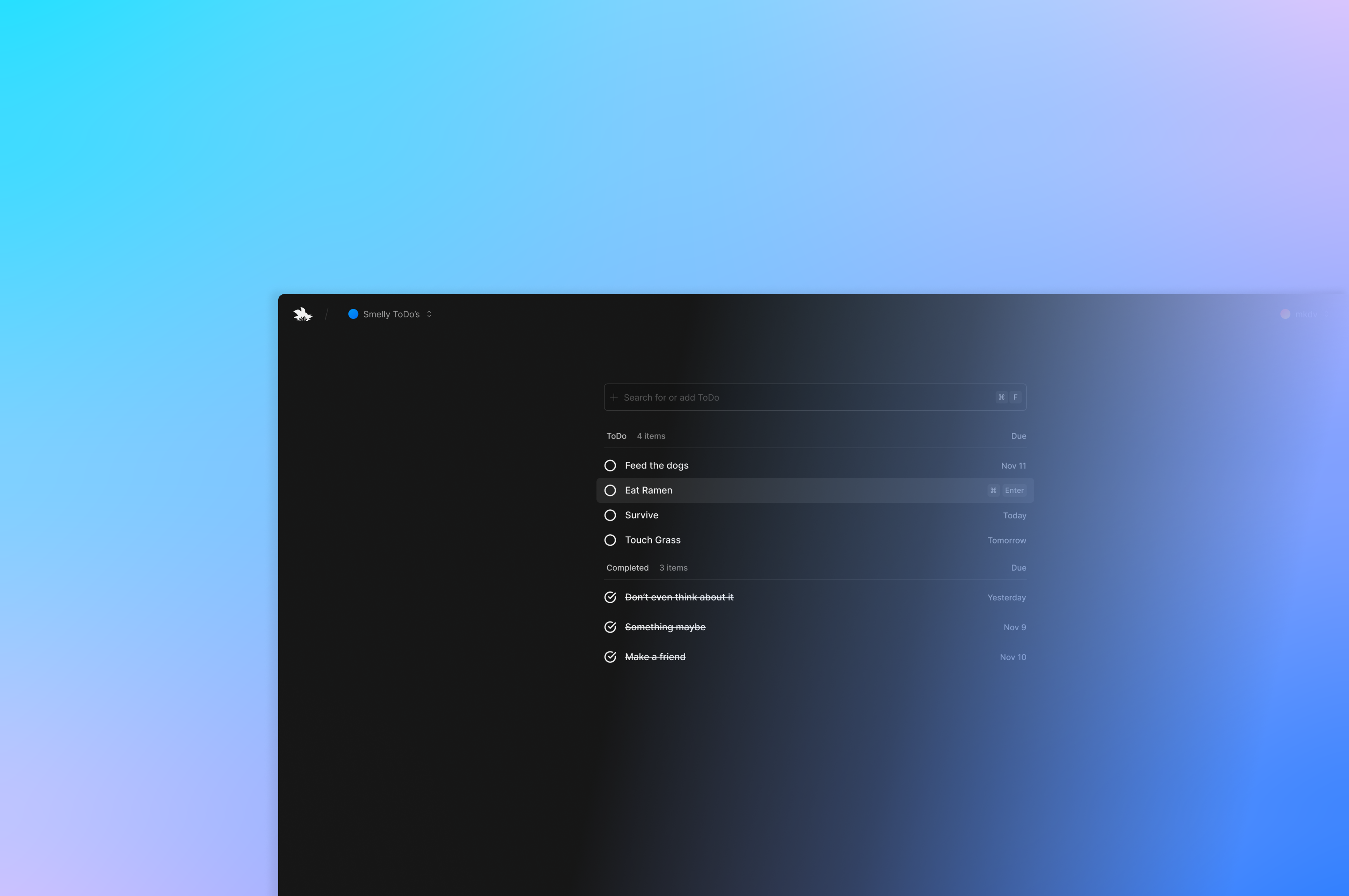 Simple ToDo animation design figma todo