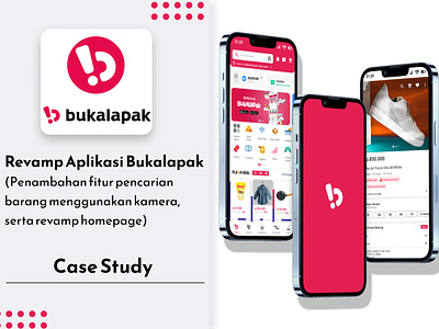 Bukalapak adds a search-by-picture feature. app design ui ux