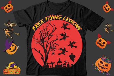 Free flying lessons 2 halloween tshirt 2023
