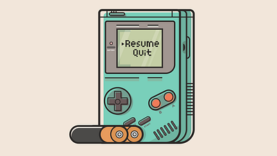 Nintendo Gameboy Console 2D (3D) 2d adobe illustrator artist artwork design digital art gameboy graphic graphic design illustration nintendo gameboy